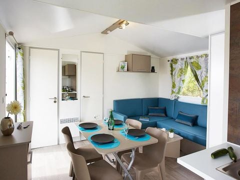 Mobilhome 4/5 personnes - Cottage Select Plus - TV lave-vaisselle Clim Plancha - 2 chambres