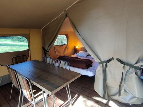 Tente en toile et en bois 5 personnes - Lodge Kenya 34 (sans sanitaires)