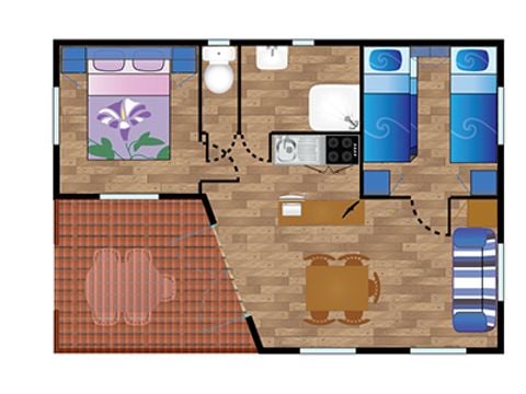 CHALET 5 personnes - Chalet IRATY*** 5 personnes