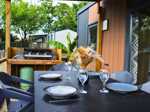 MOBILHOME 8 personnes - Mobile-home LUXE LOKIZ avec spa 8 personnes