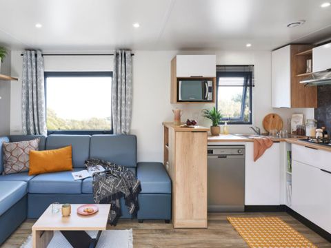 MOBILHOME 6 personnes - LUXE JARA (avec SPA et linge de lit inclus)