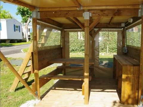 TENTE TOILE ET BOIS 2 personnes - Lodge LAINA 2 personnes