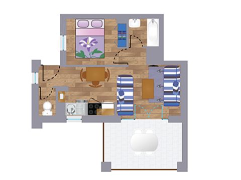 APPARTEMENT 2 personnes - Appartement BOUNTY 2-3 personnes