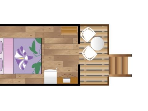 TENTE TOILE ET BOIS 2 personnes - Tente Lodge INSOLITE  BELTXU 2 personnes