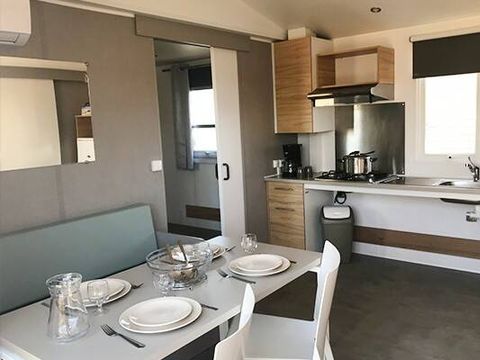 MOBILHOME 4 personnes - Mobil-home PMR | Comfort | 2 Ch. | 4 Pers. | Terrasse surélevée | Clim.
