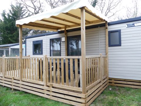 MOBILHOME 4 personnes - MOBIL-HOME SAVANAH 30M² avec terrasse semi couverte
