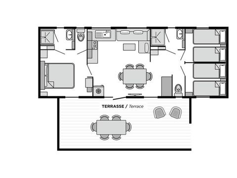 MOBILHOME 6 personnes - Toscane CONFORT Climatisé