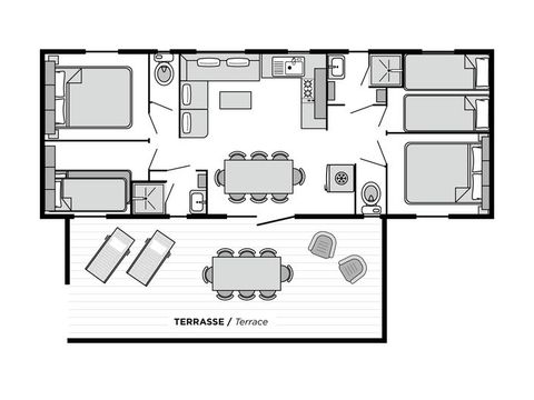 MOBILHOME 8 personnes - Tribu CONFORT Climatisé