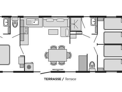 MOBILHOME 6 personnes - Toscane PREMIUM