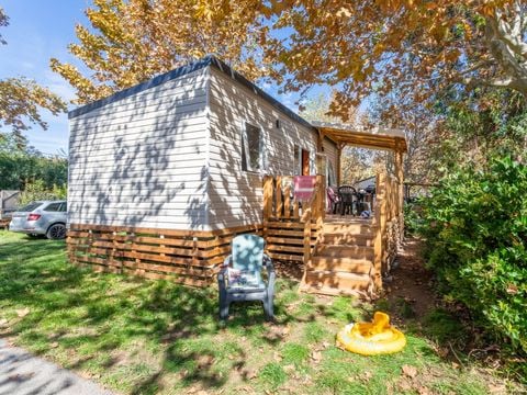 MOBILHOME 4 personnes - Mobil-home | Premium | 2 Ch. | 4 Pers. | Terrasse couverte | 1 SDB | Clim. | TV