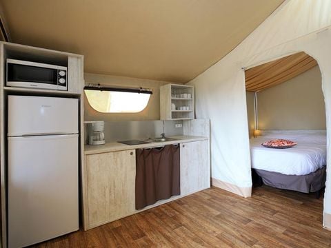TENTE TOILE ET BOIS 4 personnes - Lodge Maasai