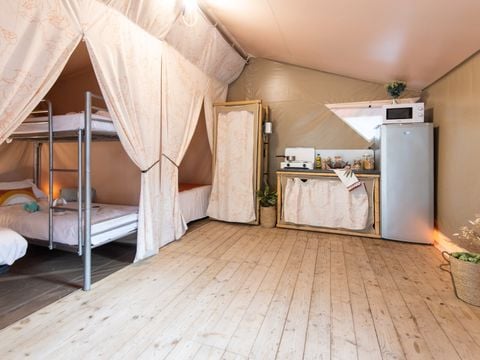 Tente en toile et en bois 5 personnes - Tente Maori