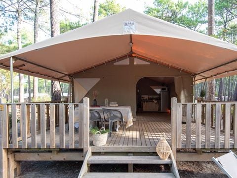 TENTE TOILE ET BOIS 5 personnes - Tente Maori