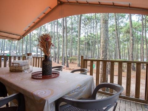 TENTE TOILE ET BOIS 5 personnes - Tente Maori