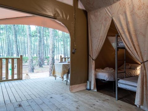 TENTE TOILE ET BOIS 5 personnes - Tente Maori