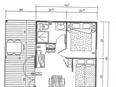 CHALET 4 personnes - LAVANDE 2 ch