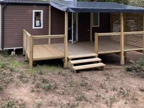 MOBILHOME 4 personnes -  PREMIUM MONTSEREIN Climatisé- 2 chambres+ lave-vaisselle + TV  (2 adultes max+2 enfants)