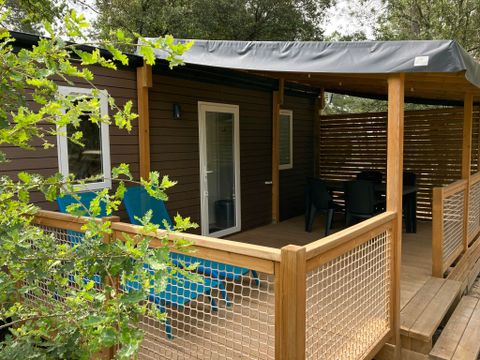 MOBILHOME 4 personnes -  PREMIUM MONTSEREIN Climatisé- 2 chambres+ lave-vaisselle + TV  (2 adultes max+2 enfants)