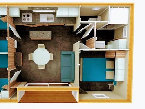 CHALET 6 personnes - 3 chambres + climatisation