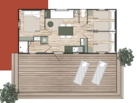 MOBILHOME 6 personnes - Confort 3 Chambres
