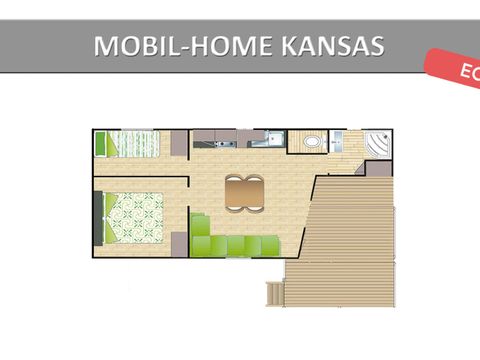 MOBILHOME 5 personnes - DAKOTA ECO