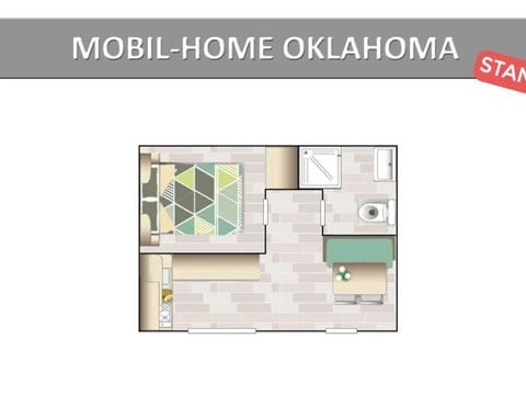 MOBILHOME 3 personnes - OKLAHOMA STANDARD