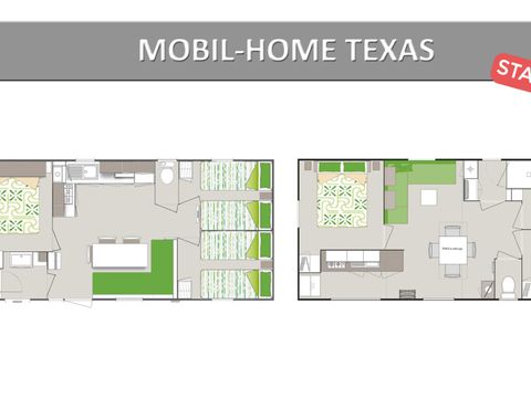 MOBILHOME 8 personnes - TEXAS. STANDARD