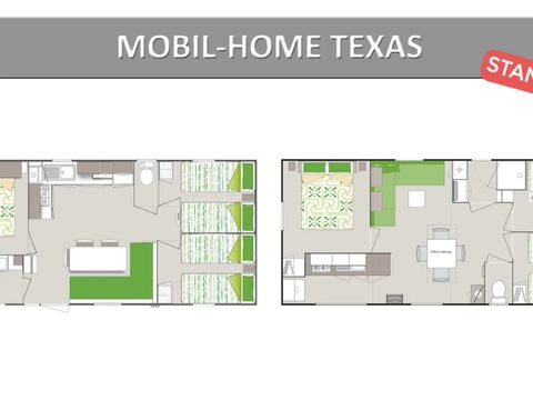 MOBILHOME 8 personnes - TEXAS. STANDARD