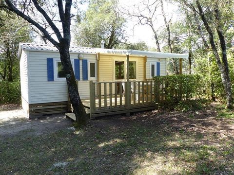 Mobilhome 2/6 personnes - Confort Sun Roller -35m² - 3 chambres - Terrasse semi-couverte - Clim