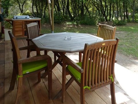BUNGALOW TOILÉ 5 personnes - Lodge Safari Standard 25m² 2 chambres - terrasse, en pleine nature (sans sanitaires) 2/5 pers
