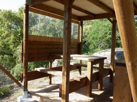 TENTE TOILE ET BOIS 2 personnes - Tente Bivouac Small sur pilotis Standard 1 chambre - en pleine nature (sans sanitaires) 1/2 pers