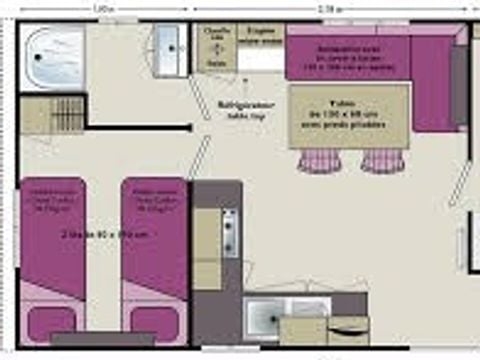 MOBILHOME 4 personnes - IRM SUPER MERCURE 2