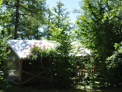 TENTE TOILE ET BOIS 5 personnes - LODGE, sans sanitaire