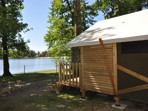 TENTE TOILE ET BOIS 5 personnes - LODGE, sans sanitaire