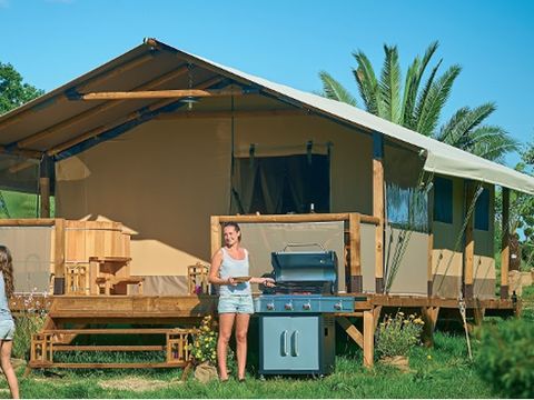 Bungalow toilé 5 personnes - Lodge Prestige
