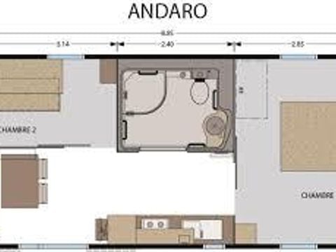 MOBILHOME 5 personnes - EXCELLENCE PMR