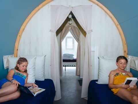 MOBILHOME 4 personnes - C- Tente Lodge Coco 2 chambres 16m²