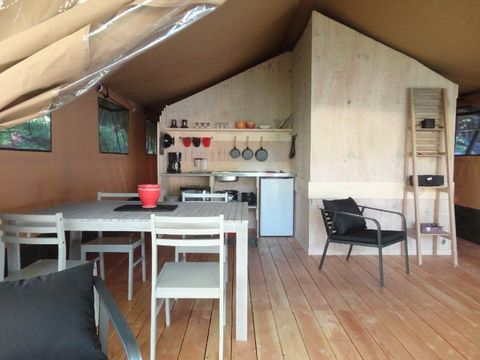 BUNGALOW TOILÉ 5 personnes - Lodge Safari 45m² 5 pers