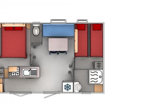 MOBILHOME 4 personnes - MH2 PREMIUM 24 m²