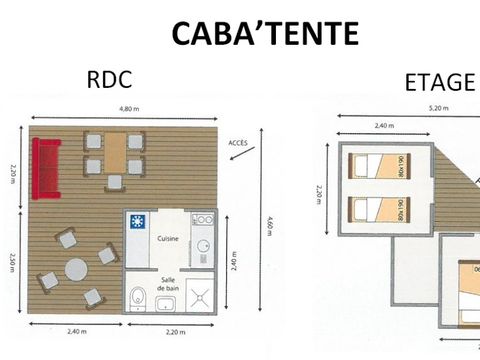 BUNGALOW 4 personnes - CABATENTE 4 pers
