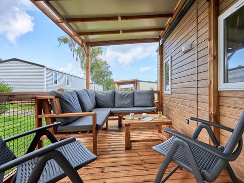 MOBILHOME 6 personnes - Mobil-home | Premium Exclusive | 3 Ch. | 6 Pers. | Terrasse Lounge | Clim. | TV