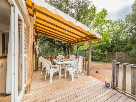 MOBILHOME 6 personnes - Classic | 2 Ch. | 4/6 Pers. | Terrasse surélevée | Clim.