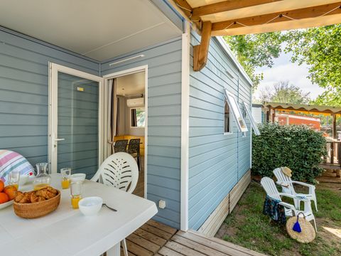 MOBILHOME 6 personnes - Comfort | 2 Ch. | 4/6 Pers. | Terrasse simple | Clim.