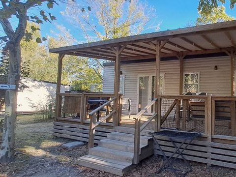 MOBILHOME 6 personnes - Premium Exclusive | 3 Ch. | 6 Pers. | Terrasse Lounge | Cuisine extérieure | 1 SDB | Clim. | TV