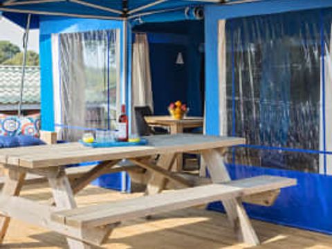 TENTE TOILE ET BOIS 5 personnes - Super Lodge Tent  Cala Gogo (sans sanitaires) Par Lietsyle Holidays 