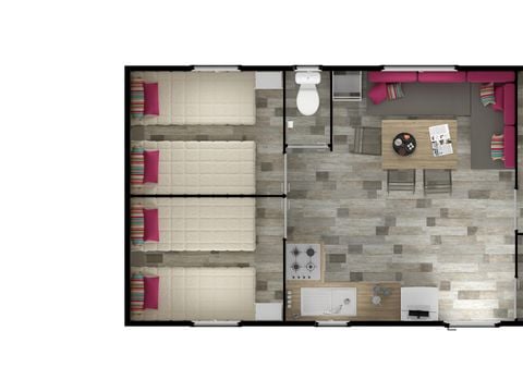 MOBILHOME 6 personnes - Bermudes Trio - CLIM