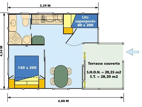 BUNGALOW 4 personnes - Bungalow 4 personnes