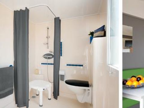 MOBILHOME 4 personnes - CHAUMIERE PMR 2 chambres climatisé