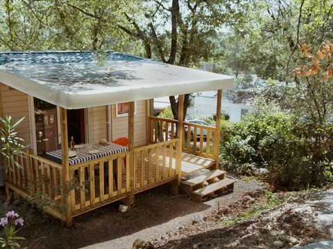 MOBILHOME 2 personnes - CAHUTE - 1 chambre télévision climatisé - Modèle 2024