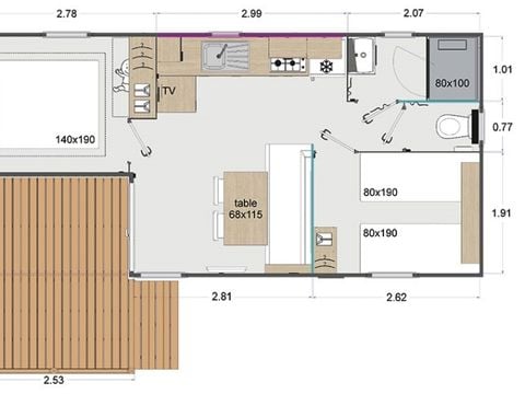 MOBILHOME 4 personnes - Ese